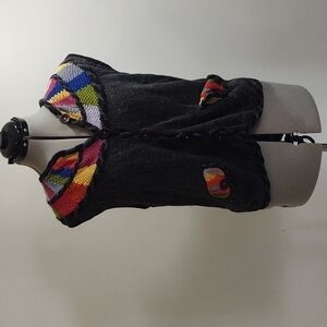 Vintage Bellepointe Rainbow Striped Sweater Vest